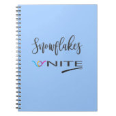 Sneeuwvlokken-Eenheden! Politiek liberaal verzet Notitieboek (Voorkant)