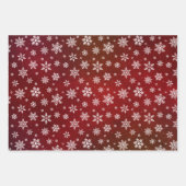 Sneeuwvlokken elegante kerst wintervakantie wrappi inpakpapier vel (Voorkant 3)