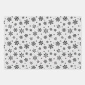 Sneeuwvlokken elegante kerst wintervakantie wrappi inpakpapier vel (Voorkant 2)