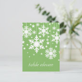 Sneeuwvlokken en Briefkaart van de Stars-tabel, gr (Staand voorkant)