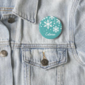 Sneeuwvlokken en Button van sterren, Aqua (In situ)