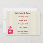 Sneeuwvlokken en Cadeaus briefkaart (Achterkant)