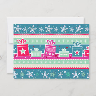 Sneeuwvlokken en Cadeaus briefkaart