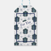 Sneeuwvlokken en Cadeaus Label Cadeaulabel (Voorkant)