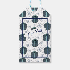 Sneeuwvlokken en Cadeaus Label Cadeaulabel