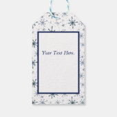 Sneeuwvlokken en Cadeaus Label Cadeaulabel (Achterkant)