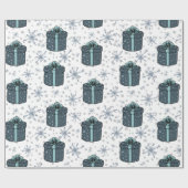 Sneeuwvlokken en Gift Boxes Cadeaupapier (Vlak)