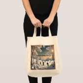 "Sneeuwvlokken en glimlachen" Tote Bag (Voorkant (product))