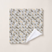 sneeuwvlokken en herten bad handdoek (Wasdoekje)