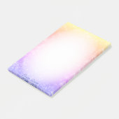 Sneeuwvlokken en kalligrafie op verloopgradiënt va post-it® notes (Schuin)