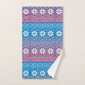 Sneeuwvlokken en kant bad handdoek (Handdoek)