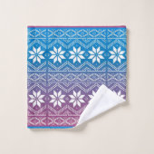 Sneeuwvlokken en kant bad handdoek (Wasdoekje)