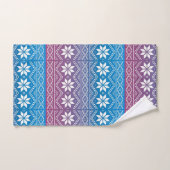 Sneeuwvlokken en kant bad handdoek (Handdoek)