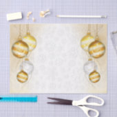 Sneeuwvlokken en kerstballen tissuepapier (Craft)