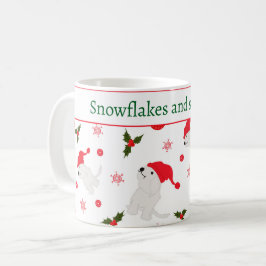 Sneeuwvlokken en knuffels koffiemok