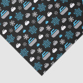 Sneeuwvlokken en krullingspapier tissuepapier (Detail)