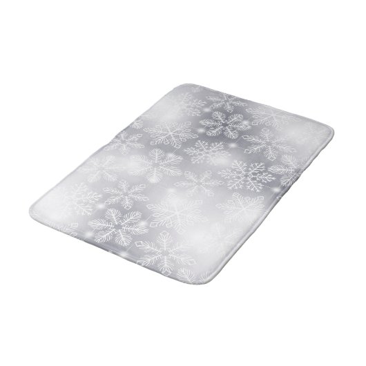 Sneeuwvlokken en -lichten badmat (Gekanteld)
