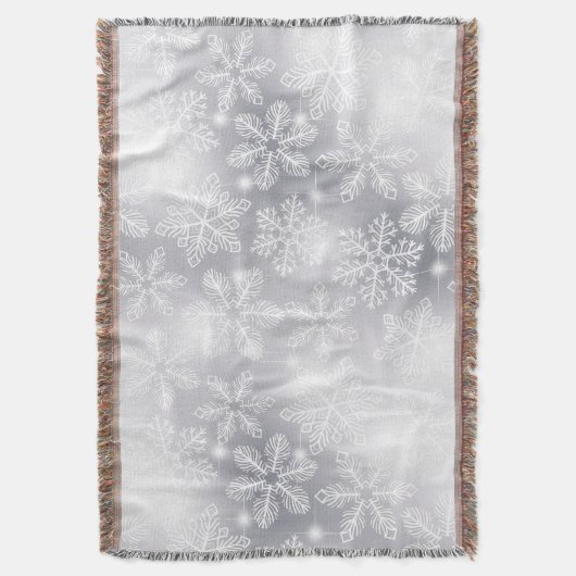 Sneeuwvlokken en -lichten deken (Voorkant Verticaal)