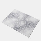 Sneeuwvlokken en -lichten deurmat (Schuin)