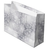 Sneeuwvlokken en -lichten groot cadeauzakje (Voorkant Gekanteld)