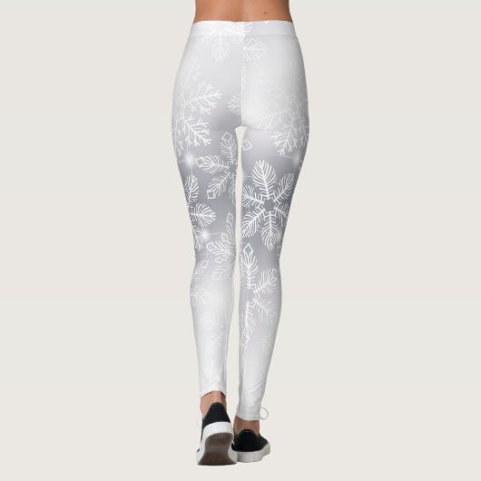 Sneeuwvlokken en -lichten leggings (Achterkant)