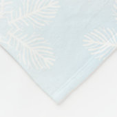 Sneeuwvlokken en lichten op blauw fleece deken (Hoek)