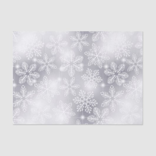 Sneeuwvlokken en -lichten tissuepapier (Voorkant)