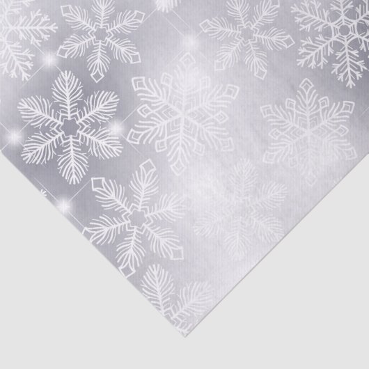 Sneeuwvlokken en -lichten tissuepapier (Detail)