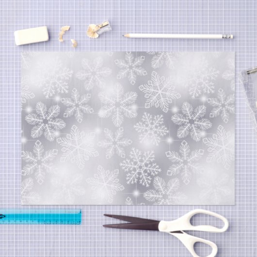 Sneeuwvlokken en -lichten tissuepapier (Craft)