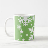Sneeuwvlokken en Mok van sterren, groen (Links)