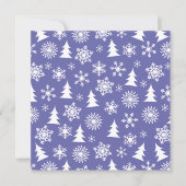 Sneeuwvlokken en Pine Trees Pattern Kaart (Voorkant)