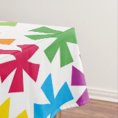 Sneeuwvlokken en pinguïns Winter Holiday Tableclot Tafelkleed (Voorbeeld)