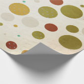  Sneeuwvlokken en Polka Dots Inpakpapier (Hoek)