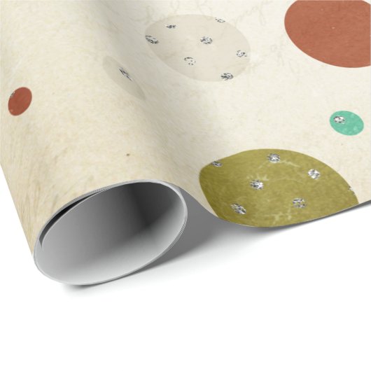  Sneeuwvlokken en Polka Dots Inpakpapier (Rol Hoek)