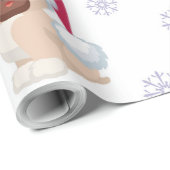 Sneeuwvlokken en Puppies Cadeaupapier (Rol Hoek)