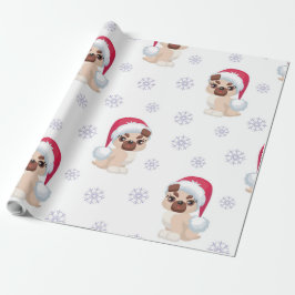 Sneeuwvlokken en Puppies Cadeaupapier