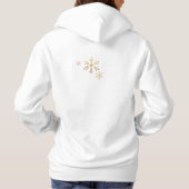 Sneeuwvlokken en rendieren hoodie (Achterkant)