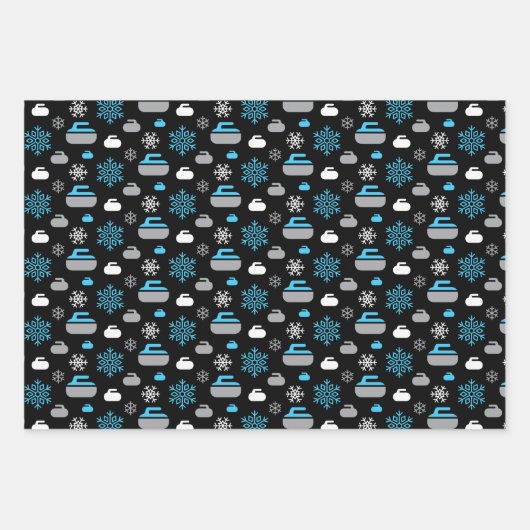 Sneeuwvlokken en rotsen die papierbladen overvegen inpakpapier vel (Voorkant)