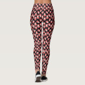 Sneeuwvlokken en Santa Novelty Black Christmas Par Leggings (Achterkant)