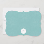 Sneeuwvlokken en sierbomen kaart (Achterkant)