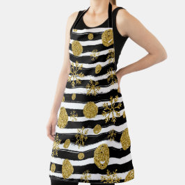 Sneeuwvlokken en sneeuwballen schort