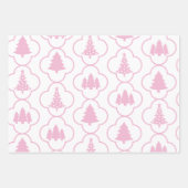 Sneeuwvlokken en sneeuwpoppen inpakpapier vel (Voorkant 3)