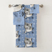 sneeuwvlokken en sneeuwvlokken bad handdoek (Insitu)