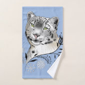 sneeuwvlokken en sneeuwvlokken bad handdoek (Handdoek)