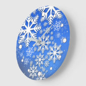 Sneeuwvlokken en -stangen grote klok (Hoek)