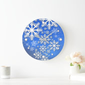 Sneeuwvlokken en -stangen grote klok (Huis)