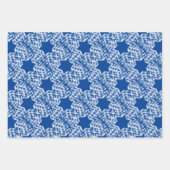 Sneeuwvlokken en -stangen inpakpapier vel (Voorkant)