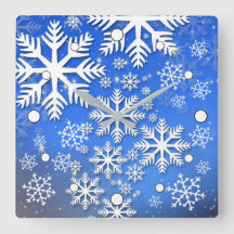Sneeuwvlokken en Stars Blue en White Design