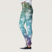Sneeuwvlokken en sterren (bewerkbaar) leggings (Links)