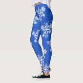 Sneeuwvlokken en sterren (bewerkbaar) leggings (Links)